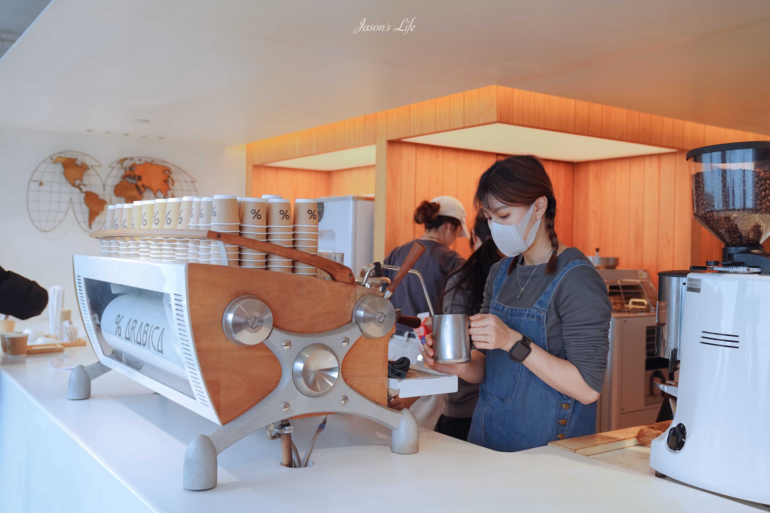 【香港西環│美食】% ARABICA coffee(堅尼地城店)。香港人氣超旺的海景咖啡廳，喝咖啡賞夕陽海景的好地方 @Jason&#039;s Life