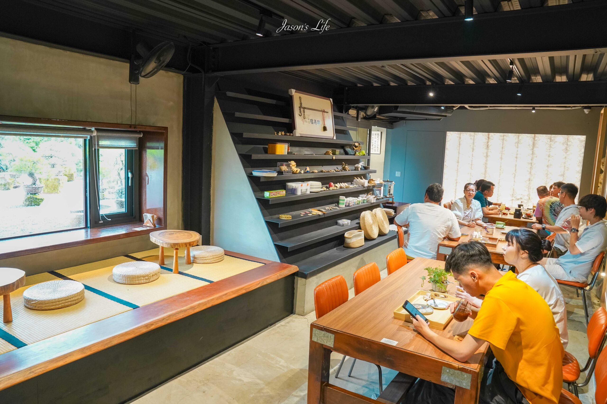 【苗栗卓蘭｜美食】Project C3 Cafe。卓蘭秘境日式咖啡廳，榻榻米座位日式禪風 × 工業風混搭美學 @Jason&#039;s Life