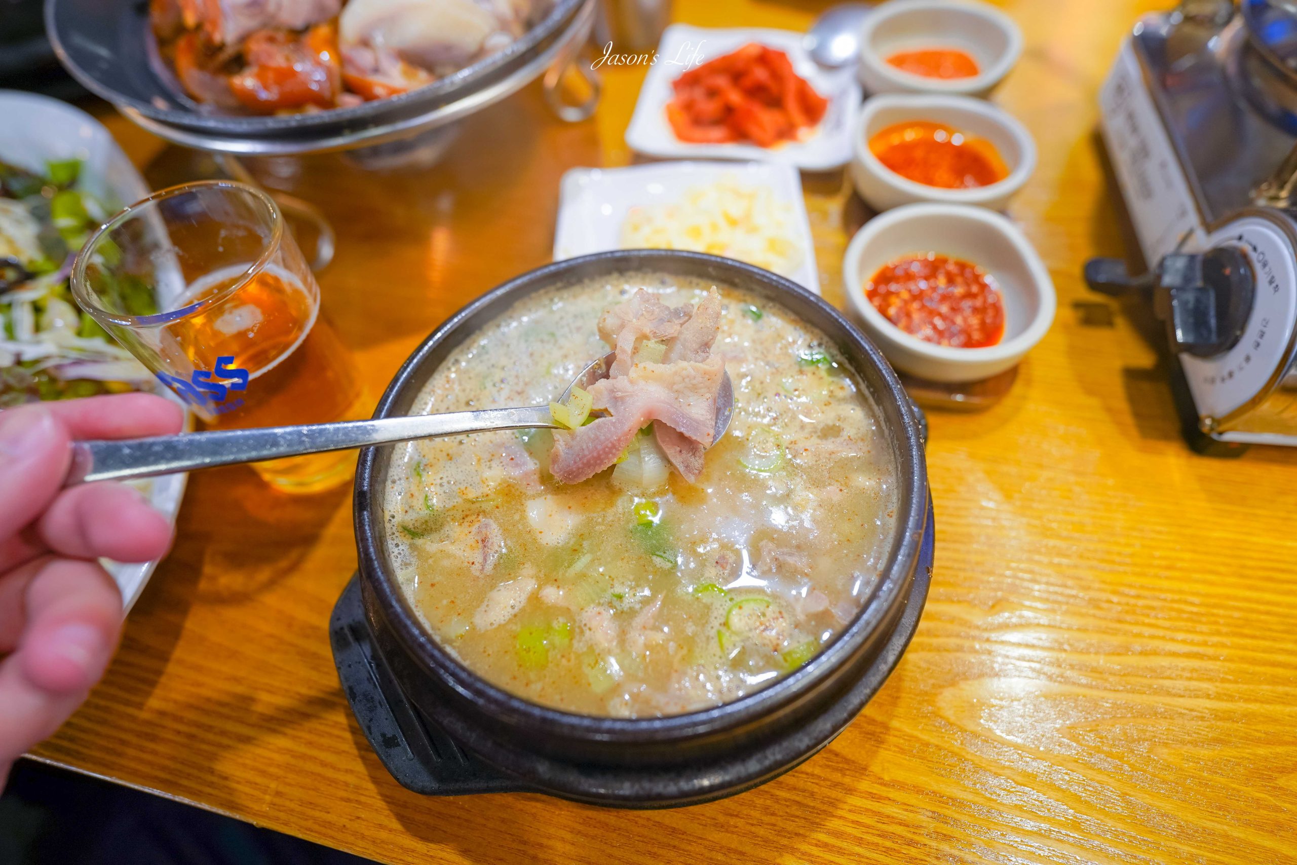 【韓國首爾｜美食】미쓰족발 서울명동점(Myth豬腳明洞店)。明洞美食推薦，1987年老店、豬腳套餐＋排骨湯，首爾必吃推薦 @Jason's Life